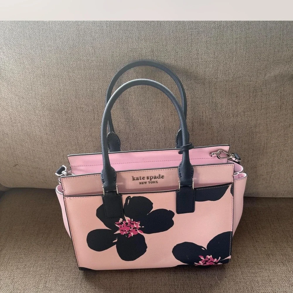 Kate Spade medium Staci- pink floral